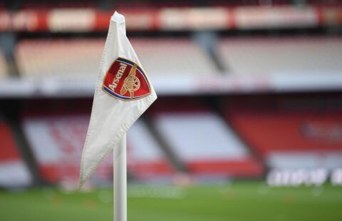 Arsenal corner flag at the Emirates Stadium