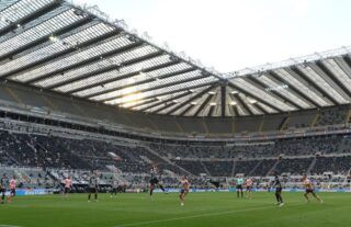 General view of St James' Park as Newcastle United play in the Premier League