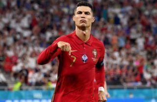 Cristiano Ronaldo is currently the top scorer at Euro 2020