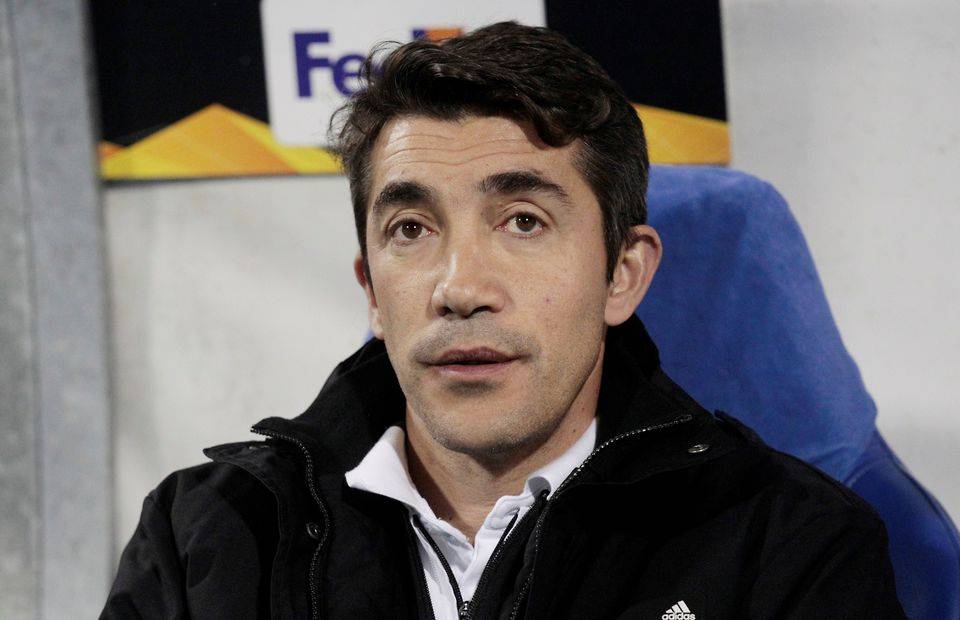 Wolves manager Bruno Lage sitting in the dugout