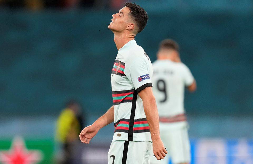 Cristiano Ronaldo reacts to Portugal's exit from the Euros amid speculation over his future