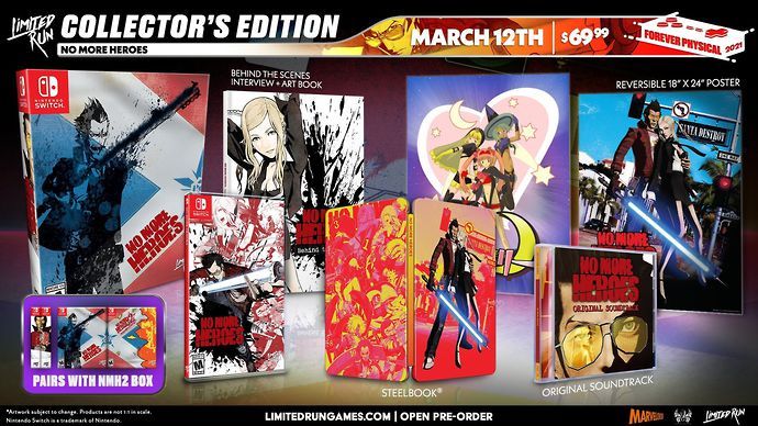 The No More Heroes Collector's Edition will be priced at $69.99 for American gamers.