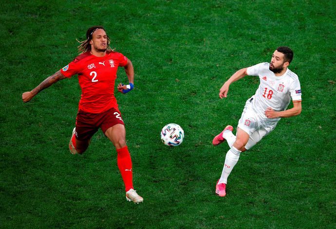Spain vs Switzerland at Euro 2020