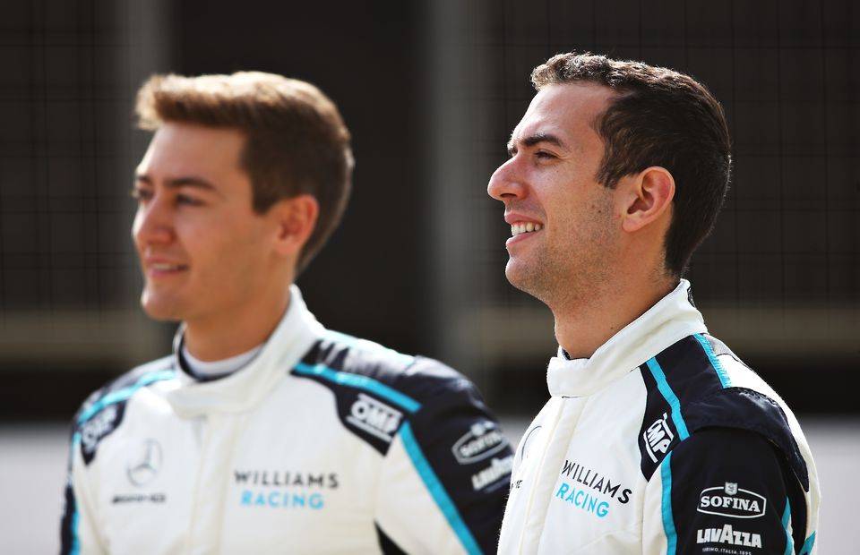 George Russell and Nicholas Latifi are teammates at Williams for the 2021 FIA Formula 1 World Championship.