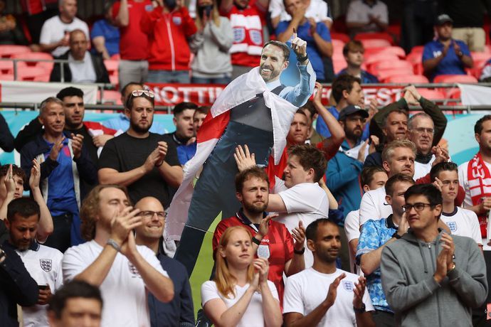 England's fans at Wembley