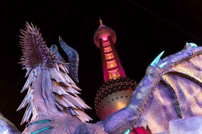 League of Legends Dragon at event