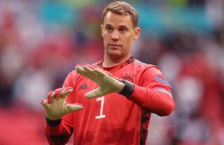 Manuel Neuer in action for Germany