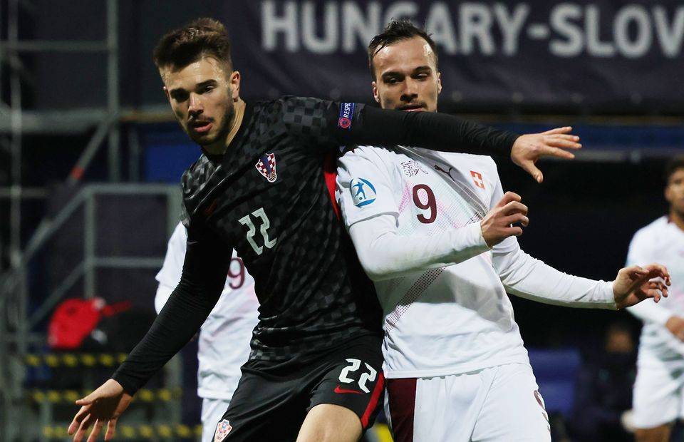 Celtic transfer target Mario Vuskovic in action for Croatia
