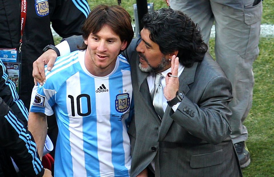 Lionel Messi & Diego Maradona are two of the greatest footballers in history