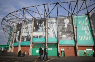 Outside view of Celtic Park ahead of a clash with Motherwell