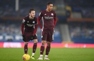 James Maddison and Youri Tielemans playing for Leicester City