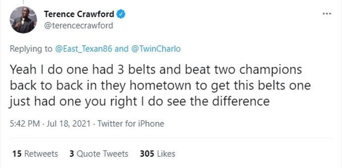 Terence Crawford criticises Jermell Charlo