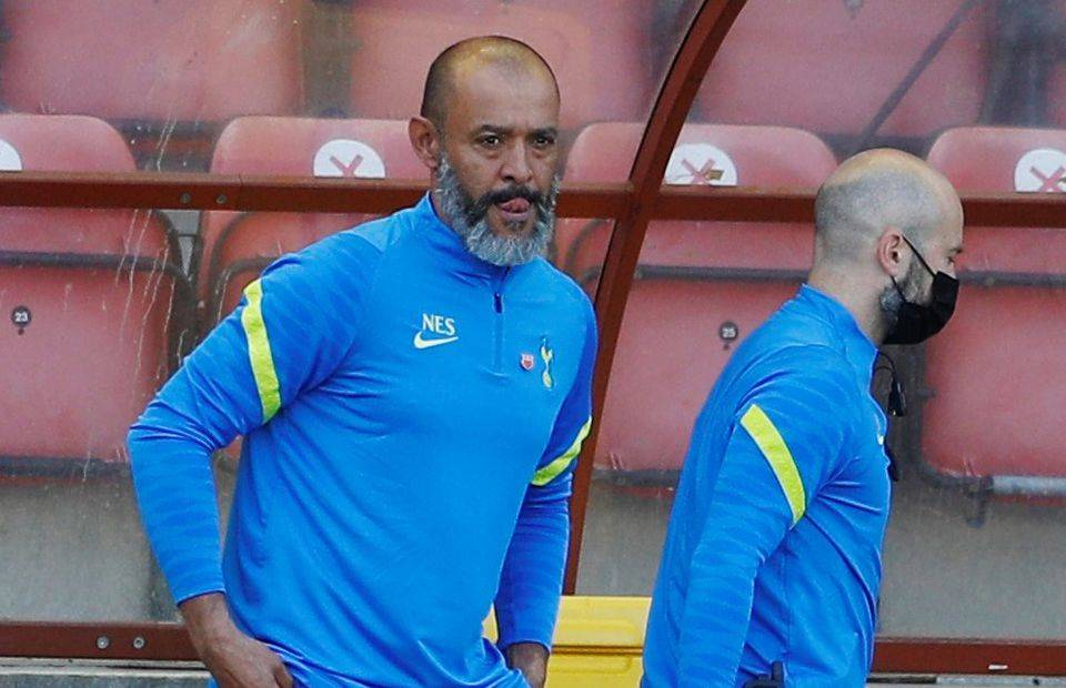 Nuno Espirito Santo on the sidelines for Spurs amid speculation over a move for Cristian Romero