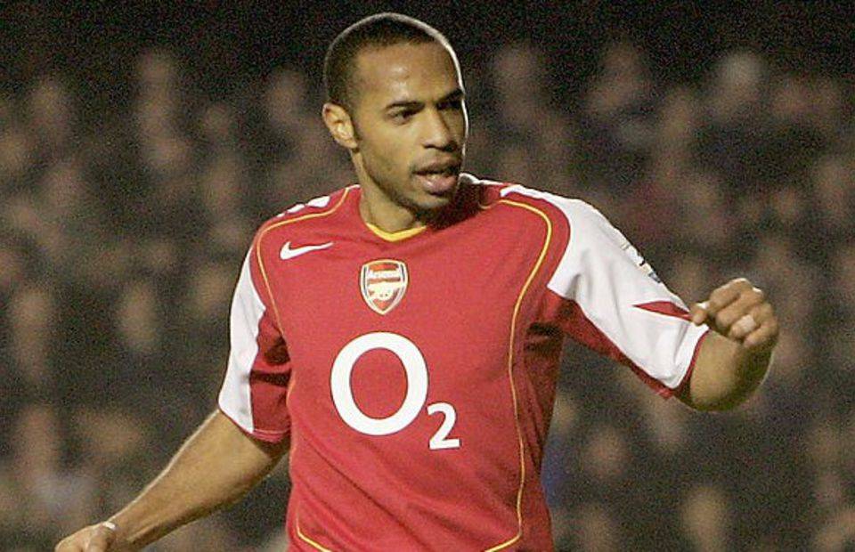 Thierry Henry in action for Arsenal in 2004