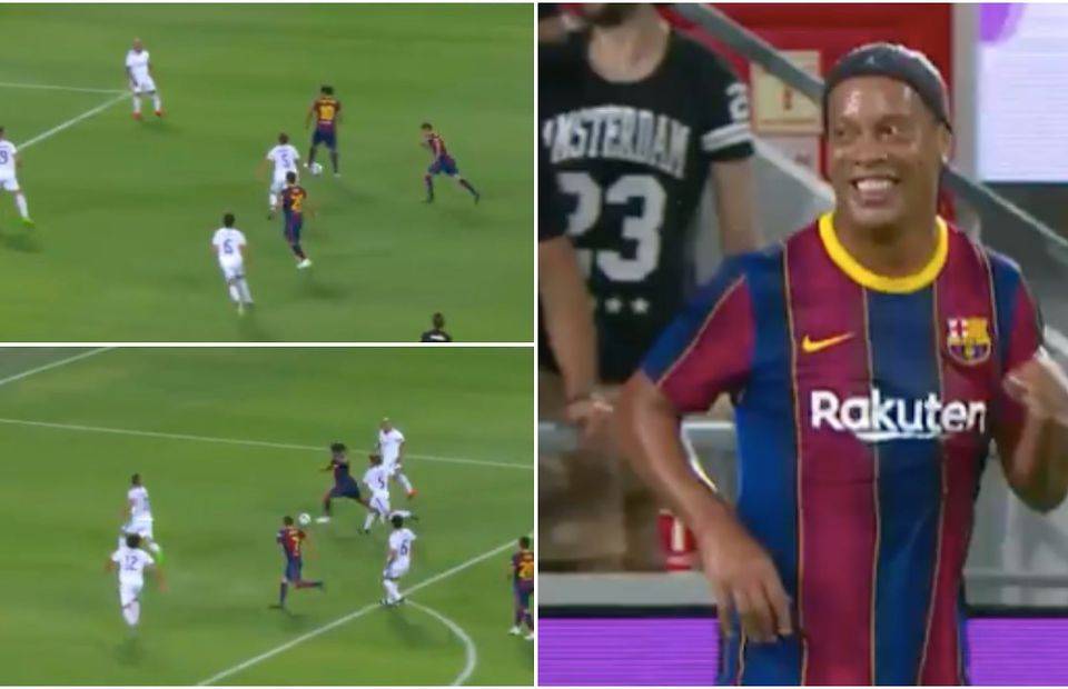 Ronaldinho doing what he does best? Yes please!