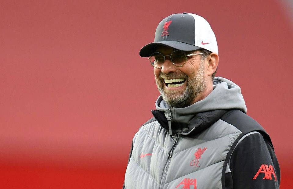 Liverpool manager Jurgen Klopp smiling