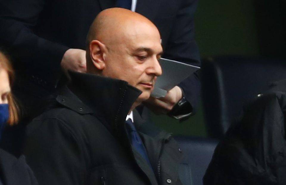 Daniel Levy in the stands for Spurs amid speculation over a move for Danny Ings
