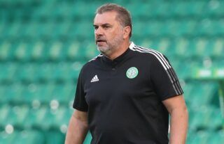 Celtic manager Ange Postecoglou on the touchline