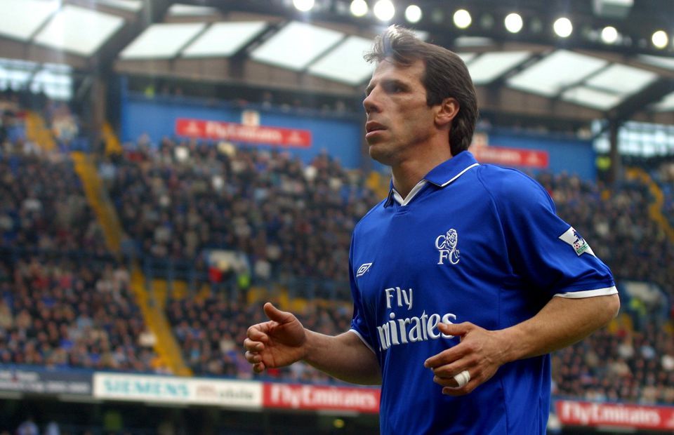Gianfranco Zola in action for Chelsea