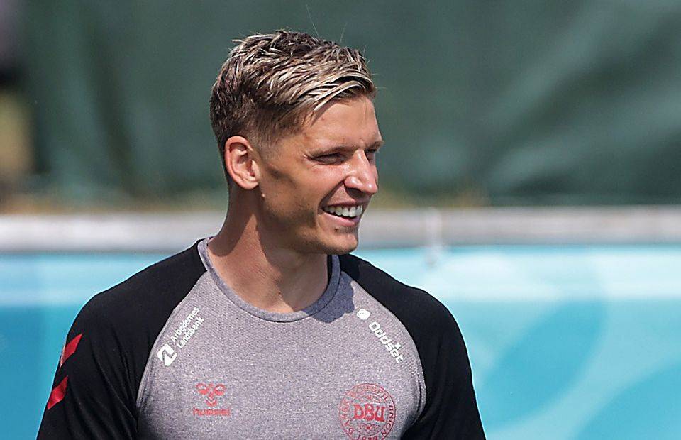 West Ham target Jens Stryger Larsen in Denmark training
