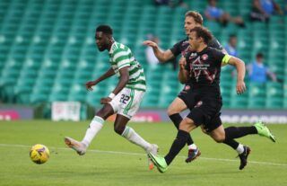 Celtic striker Odsonne Edouard is a target for Crystal Palace and Brighton