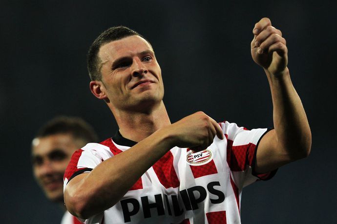 Erik Pieters playing for PSV Eindhoven