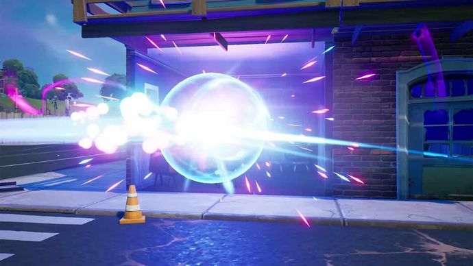 The Plasma Cannon can tear down buildings in Fortnite.