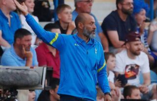 Nuno Espirito Santo on the sidelines for Tottenham amid speculation over a move for De Vrij