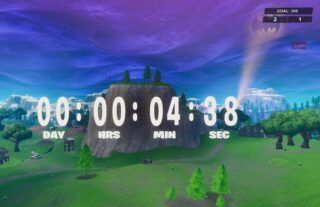 A countdown timer has been spotted during a Fortnite game by several players.