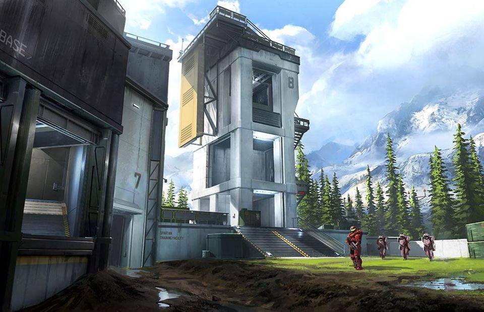 Concept art of Halo Infinite which is set for release by the end of 2021.