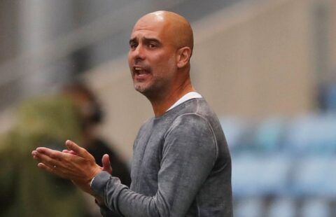 Pep Guardiola on the sidelines for Man City amid speculation over a move for Grealish