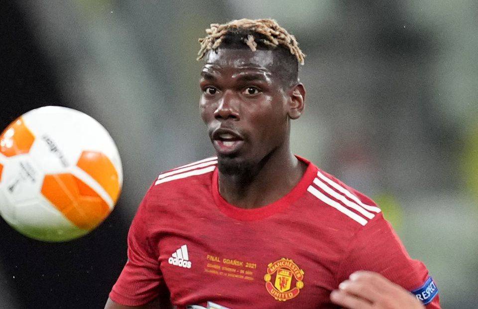 Pogba in action for Man United amid speculation over his future