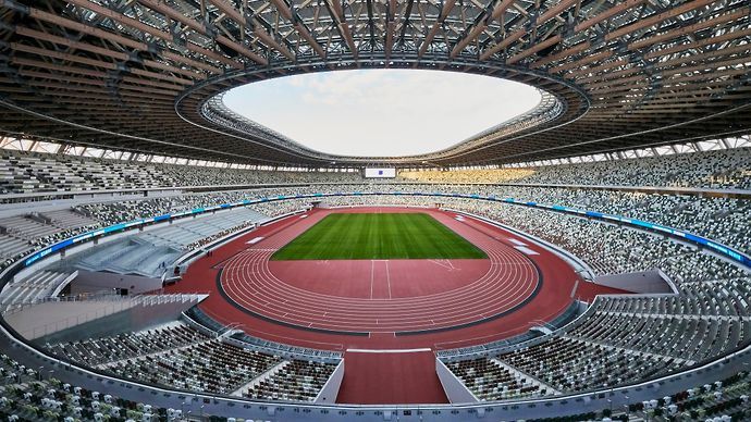 The Tokyo Olympic Stadium will be the main venue for this year's Olympic Games.