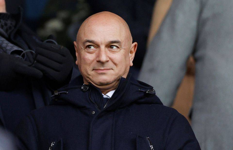 Daniel Levy in the stands for Tottenham amid speculation over Lucas' future