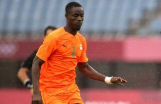 Eric Bailly in action for Ivory Coast