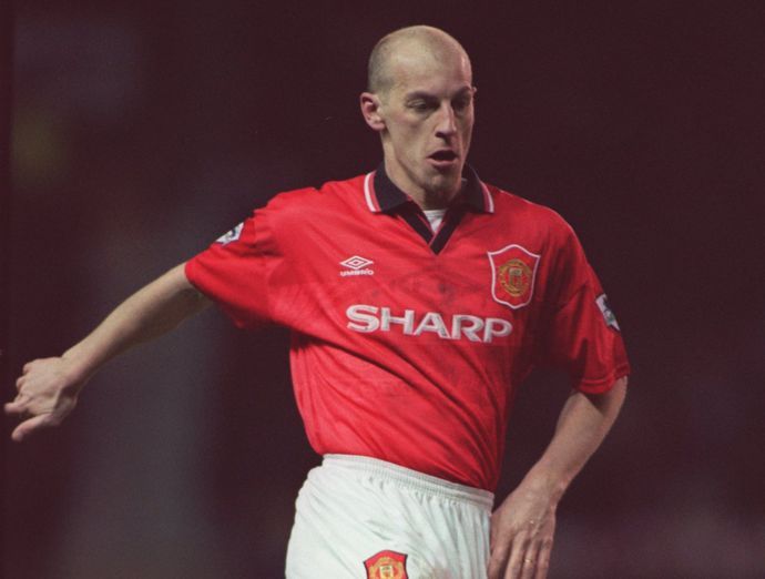 William Prunier playing for Manchester United against Queens Park Rangers