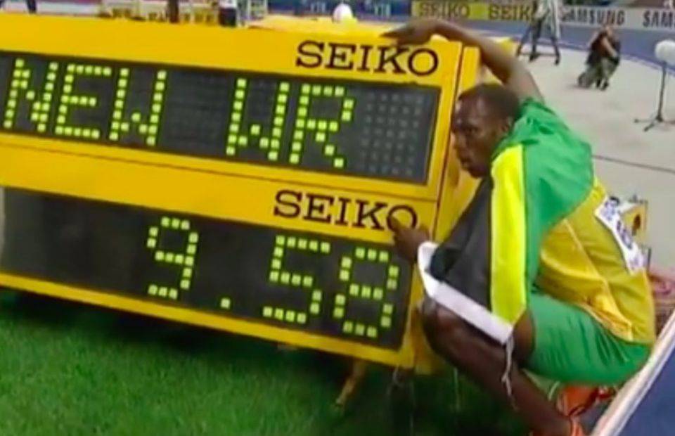 Usain Bolt broke the 100m world record in 2009