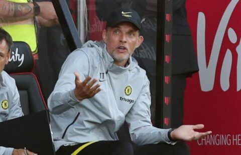 Thomas Tuchel on the sidelines for Chelsea amid speculation over a move for Chiesa