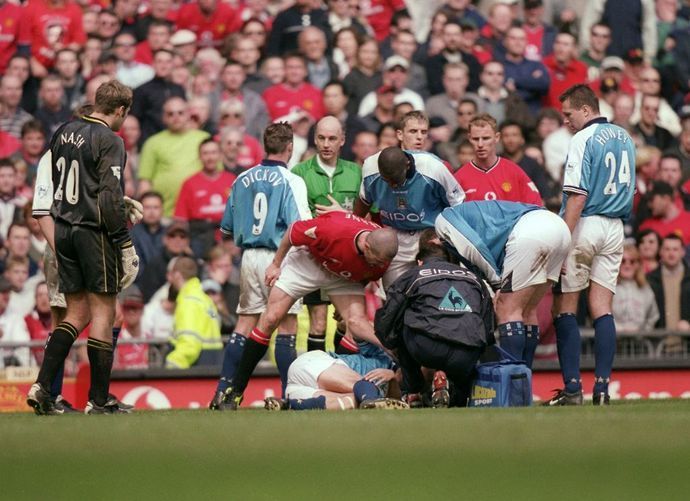 Roy Keane Alf-Inge Haaland incident Manchester derby