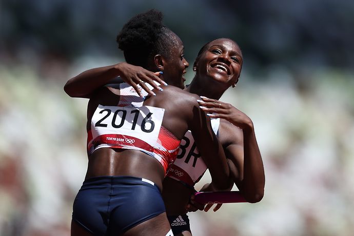Team GB's Dina Asher-Smith returned to race in the 4x100m relay at the Tokyo 2020 Olympic Games