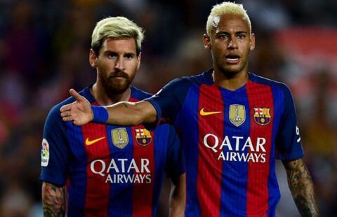 Lionel Messi and Neymar at Barcelona