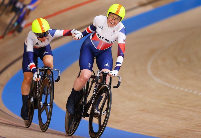 Laura Kenny and Katie Archibald of Team GB