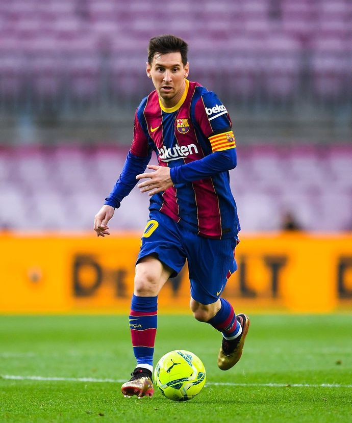 Messi with Barcelona