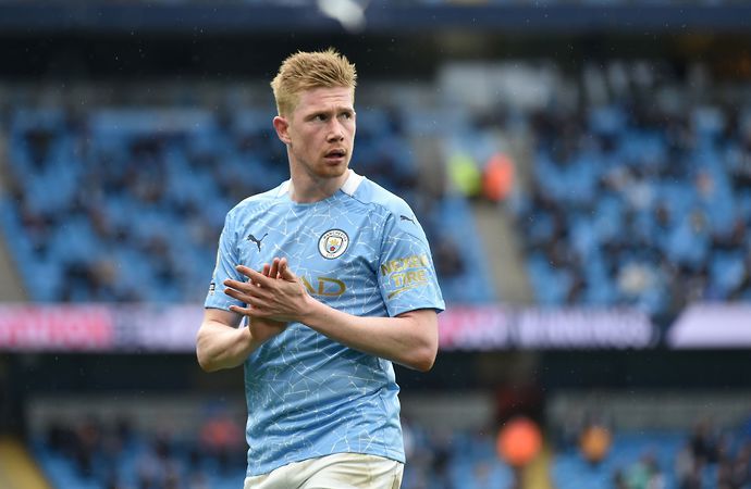 Kevin De Bruyne in action for Man City