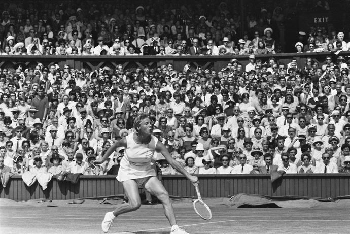 Ann Jones at Wimbledon 