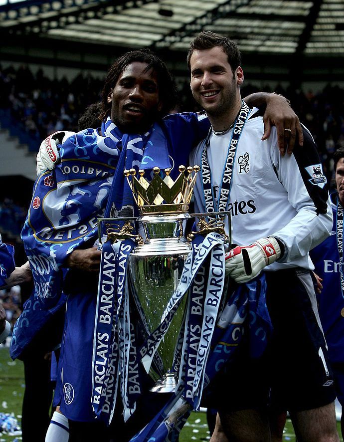 Drogba & Cech with Chelsea