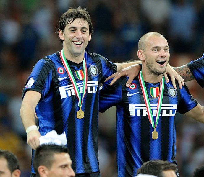 Milito & Sneijder with Inter