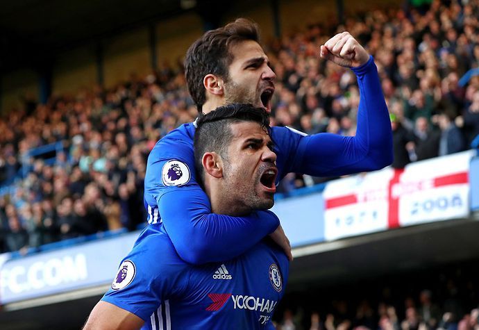Fabregas & Costa with Chelsea