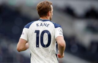 Man City target Harry Kane in action for Tottenham