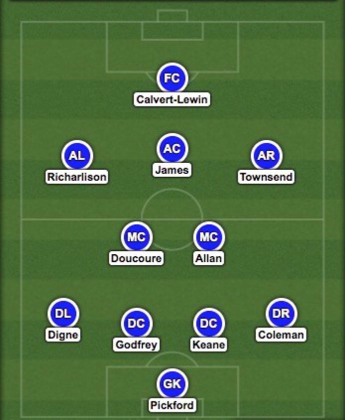 Everton's XI